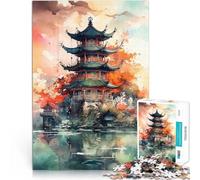 Puzzle da 1000 pezzi per adolescenti Rifugio giapponese per il giocattolo di sfida del gioco educativo offerte come regali per tutta la famiglia 50x70cm