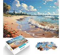 Puzzle da 1000 pezzi per adolescenti Ritiro al mare Anime Giocattolo educativo per l'apprendimento Decorazioni e regali unici per la casa 38x26cm