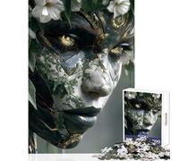 Puzzle da 1000 pezzi per adolescenti ritratto cibernetico della dea della natura giocattolo educativo fantastici regali e giocattoli giochi rilassanti che aiutano a esercitare il cervello38x52cm