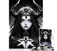 Puzzle da 1000 pezzi per adolescenti Ritratto della Regina Oscura Decorazione per la casa Giocattoli Ottimo regalo per giochi di famiglia Collezione di artisti Belle arti Dimensioni 50x75cm