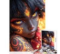 Puzzle da 1000 pezzi per adolescenti Ritratto dello spirito del fuoco Decorazione per la casa Giocattoli Ottimo regalo per giochi Giochi rilassanti Sfida educativa Dimensioni 50x75cm