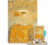 Puzzle da 1000 pezzi per adolescenti Ritratto di aquila reale Sfida di gioco educativo giocattolo è ideale come regalo per tutta la famiglia 75x50cm