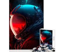 Puzzle da 1000 pezzi per adolescenti ritratto di astronauta decorazione per la casa giocattoli regali di Babbo Natale segreto gioco educativo aiuta a esercitare il cervello dimensioni 38x52cm