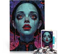 Puzzle da 1000 pezzi per adolescenti Ritratto di donna vampiro Giocattoli per l'intrattenimento in famiglia Regali di compleanno 38x26cm