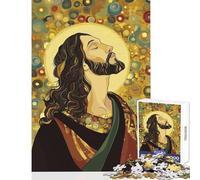 Puzzle da 1000 pezzi per adolescenti ritratto di Gesù Cristo giocattolo decorazione da parete regali di Babbo Natale segreto gioco impossibile decompressione intellettuale dimensioni 50x75cm