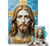 Puzzle da 1000 pezzi per adolescenti Ritratto di Gesù Cristo Giocattolo educativo per l'apprendimento Collezione di artisti, Belle arti 38x26cm