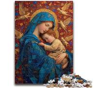 Puzzle da 1000 pezzi per adolescenti Ritratto di Maria la Madre, adatto a persone dai 14 anni in su Giochi educativi Regali di Babbo Natale segreto 50X75CM