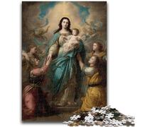 Puzzle da 1000 pezzi per adolescenti Ritratto di Maria la Madre, adatto a persone dai 14 anni in su Giochi educativi Regali di Babbo Natale segreto 50X75CM
