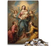 Puzzle da 1000 pezzi per adolescenti Ritratto di Maria la Madre, educativo e didattico, ideale come regalo per tutta la famiglia, 50X75CM