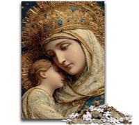 Puzzle da 1000 pezzi per adolescenti Ritratto di Maria, la madre, giocattolo educativo intellettuale decomprimente, regali di Babbo Natale segreto, 26x38cm