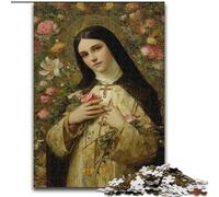 Puzzle da 1000 pezzi per adolescenti Ritratto di Maria la Madre, Gioco di giocattoli Ogni pezzo è unico - Gioco divertente e stimolante per tutta la famiglia per bambini dai 14 anni dimensioni 26x38cm