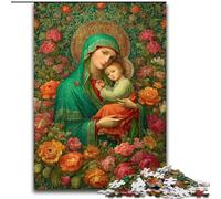 Puzzle da 1000 pezzi per adolescenti Ritratto di Maria, la madre, gioco per famiglie, antistress, sfida difficile, un'opera d'arte per bambini dai 14 anni in su (dimensioni 26x38cm)