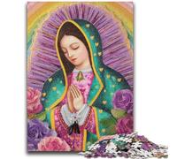 Puzzle da 1000 pezzi per adolescenti, ritratto di Maria, la madre, puzzle da 1000 pezzi, giochi educativi, decorazione per la casa, adatto per la decorazione del desktop (50x75cm)