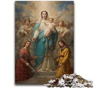 Puzzle da 1000 pezzi per adolescenti Ritratto di Maria Madre 1000 pezzi per adulti, giochi educativi classici Bellissima decorazione (26x38cm)