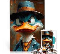 Puzzle da 1000 pezzi per adolescenti Ritratto di Paperino Riduzione dello stress interessante Regalo di compleanno, regali, arte murale 50x70cm
