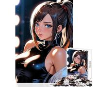 Puzzle da 1000 pezzi per adolescenti ritratto di ragazza anime decorazione per la casa giocattoli ottimo regalo gioco educativo collezione di artisti belle arti dimensioni 38x26cm