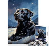 Puzzle da 1000 pezzi per adolescenti Ritratto di un labrador giallo Giocattoli antistress Regali di Babbo Natale segreto Giochi educativi Migliorare l'amore tra coppie Dimensioni 50x75cm
