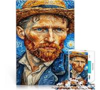 Puzzle da 1000 pezzi per adolescenti Ritratto di Vincent van Gogh Assemblaggio del modello Giocattoli per la decorazione della casa 38x26cm