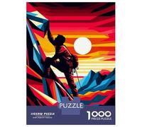 Puzzle Da 1000 Pezzi Per Adolescenti Rock Climbing Sunset Wpap Puzzle Per Adulti Gioco Pratico Regali Per Donne Per Compleanno, Natale 38x26cm/1000pcs