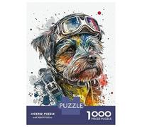 Puzzle Da 1000 Pezzi Per Adolescenti Rock Dog Painting Puzzle Per Adolescenti Gioco Rompicapo Regali Per Donne Attività Divertenti A Casa 52x38cm/1000pcs