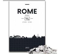 Puzzle da 1000 pezzi per adolescenti Roma Italia per 14+ Gioco di sfida unico Giochi per famiglie Regali di compleanno di Natale (38x26cm) 1000 pezzi