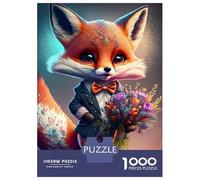 Puzzle Da 1000 Pezzi Per Adolescenti Romantic Fox Puzzle Per Adulti Giochi Per Famiglie Un'opera D'arte Regali Unici Per Compleanno E Natale 70x50cm/1000pcs