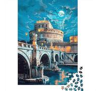 Puzzle Da 1000 Pezzi Per Adolescenti Romantic Night in Rome Puzzle Giochi Divertenti Regalo Decorativo Perfetto Per Amici E Familiari 52x38cm/1000pcs