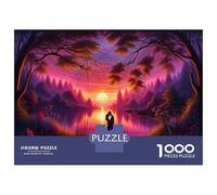 Puzzle Da 1000 Pezzi Per Adolescenti Romantic Sunset Lake Puzzle Giochi Rilassanti Analisi E Logica Riduzione Dello Stress Regali 38x26cm/1000pcs