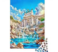Puzzle Da 1000 Pezzi Per Adolescenti Rome's Trevi Fountain A Dreamy Scenery Puzzle Per Adolescenti Giocattoli Fai Da Te Analisi E Logica Per Compleanno, Natale 38x26cm/1000pcs