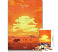 Puzzle da 1000 pezzi per adolescenti, rompicapo del Parco nazionale Kruger, giochi per famiglie, migliora la memoria, regali di compleanno, dimensioni 50x75cm