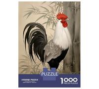 Puzzle Da 1000 Pezzi Per Adolescenti Rooster in Bamboo Forest Puzzle Per Adulti Giocattolo Decorazione Da Parete Vacanza A Casa Ammazzare Il Tempo È Ideale Come Regalo 52x38cm/1000pcs