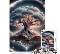 Puzzle da 1000 pezzi per adolescenti Root in The Book giocattoli antistress regalo di compleanno gioco rompicapo con poster abbinato e foglio di quiz dimensioni 38x26cm