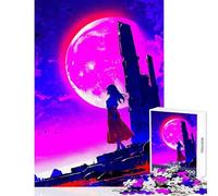 Puzzle da 1000 pezzi per adolescenti rosa chiaro di luna giocattolo educativo regalo di compleanno gioco rompicapo collezione di artisti belle arti dimensioni 38x52cm