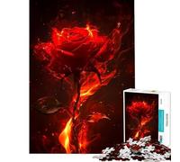 Puzzle da 1000 pezzi per adolescenti rosa fiammeggiante gioco educativo sfida giocattolo divertente regalo decorazione da parete (dimensioni 38x26cm)