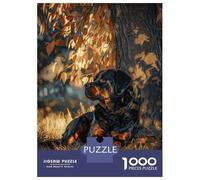 Puzzle Da 1000 Pezzi Per Adolescenti Rottweiler Under A Tree Puzzle Giochi Divertenti Corsa Di Velocità Manuale Regali Unici Per Compleanno 52x38cm/1000pcs