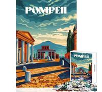 Puzzle da 1000 pezzi per adolescenti Rovine di Pompei giocattoli antistress idee regalo gioco pratico collezione di artisti belle arti dimensioni 38x26cm