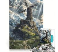 Puzzle da 1000 pezzi per adolescenti "Rovine spazzate dal vento" gioco rilassante decompressivo per la mente regalo di compleanno e unico 50x75cm