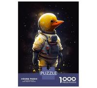 Puzzle Da 1000 Pezzi Per Adolescenti Rubber Duck Astronaut Puzzle Per Adulti Giocattoli Antistress Decorazione Per La Casa Regali Di Compleanno E Unici 70x50cm/1000pcs