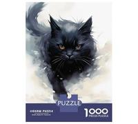 Puzzle Da 1000 Pezzi Per Adolescenti Running Black Cat Puzzle Per Adulti Giocattolo Decorazione Da Parete Analisi E Logica Aiutano L'esercizio Del Cervello 52x38cm/1000pcs