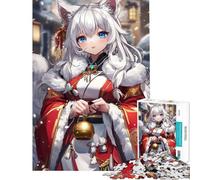 Puzzle da 1000 pezzi per adolescenti Sacerdotessa Volpe delle Nevi Puzzle per adulti Giochi divertenti per tutta la famiglia Regalo antistress (dimensioni 50x75cm)