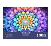 Puzzle Da 1000 Pezzi Per Adolescenti Sacred Geometry Mandala Puzzle Per Adulti Giochi Rilassanti Taglio Di Precisione Regali Per Amici E Familiari 70x50cm/1000pcs