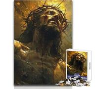 Puzzle da 1000 pezzi per adolescenti Sacrificio di Gesù Calma perfetta Rilassante Hobby Taglio netto e coerente Gioco giocattolo Dimensioni 50x75cm