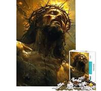 Puzzle da 1000 pezzi per adolescenti Sacrificio di Gesù giochi rilassanti sfida per l'intelligenza giocattoli che creano dipendenza regalo divertente decorazione per la casa (dimensioni 38x52cm)