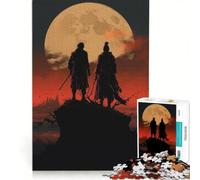 Puzzle da 1000 pezzi per adolescenti, Saga del Samurai della Luna Piena, Giochi per famiglie, Attività divertenti a casa, Collezione d'artista, Belle Arti 50x75cm
