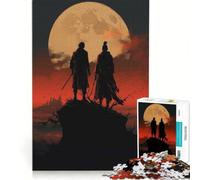 Puzzle da 1000 pezzi per adolescenti, Saga del Samurai della Luna Piena, gioco rilassante, antistress intellettuale, regalo di compleanno e unico 38x52cm