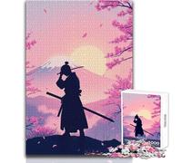 Puzzle da 1000 pezzi per adolescenti, sagoma di samurai Ronin, bellissimo gioco di design, migliora la memoria, regalo di compleanno, dimensioni 38x52cm