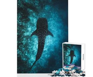 Puzzle da 1000 pezzi per adolescenti,sagoma di una balena,decorazione per la casa,giocattoli,regalo per compleanni,gioco educativo Ogni pezzo è unico - dimensioni 38x52cm