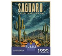 Puzzle Da 1000 Pezzi Per Adolescenti Saguaro National Park Vintage Puzzle Per Adolescenti Giochi Rilassanti Migliora La Memoria Regali Per Amici E Familiari 52x38cm/1000pcs