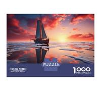 Puzzle Da 1000 Pezzi Per Adolescenti Sailboat Reflections on Water Puzzle Per Adolescenti Giocattoli Antistress Regalo Di Compleanno, Natale 52x38cm/1000pcs