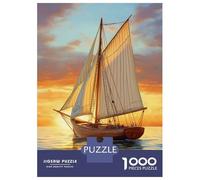 Puzzle Da 1000 Pezzi Per Adolescenti Sailing Into Sunset Puzzle Giochi Rilassanti Ma Divertenti E Spiritosi Regalo Di Compleanno, Regali, 38x26cm/1000pcs